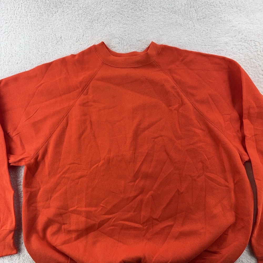 Vintage Blank Orange Tultex Sweatshirt Mens‎ XL Crewneck Pullover USA 90s